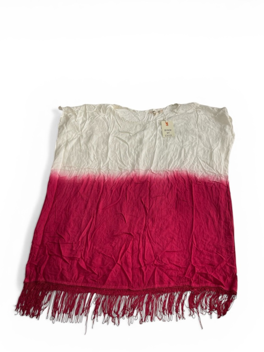 Beach by Exist Women's‎  Fringe poncho swim cover-up one size new with tag